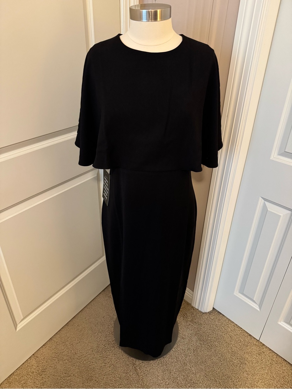 TUCKERNUCK Black Cape Style Dress